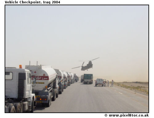 Vehicle checkpoint, Iraq 2004