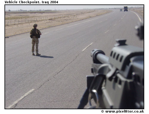 Vehicle checkpoint, Iraq 2004