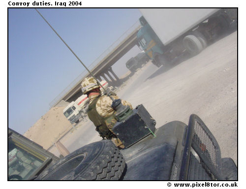 Convoy duties. Iraq 2004