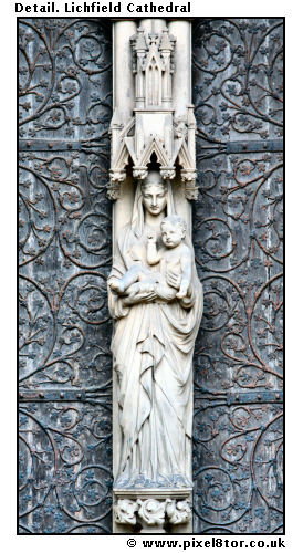 Detail. Lichfield Cathedral
